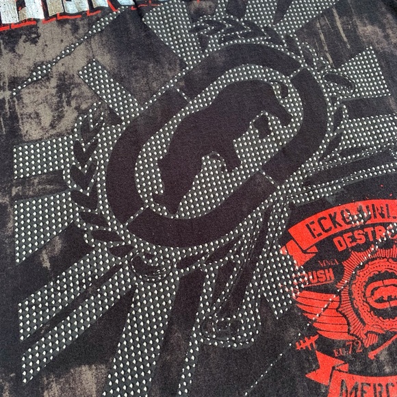 Vintage Y2K Ecko Unltd Destroy Mercenaries T-shirt Size L - Picture 9 of 9